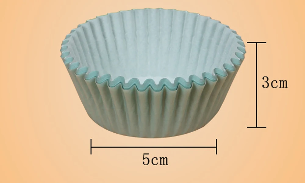 

New 100PCS Muffins Paper Cupcake Wrappers Baking Cups Cake Cup Decorating Tools
