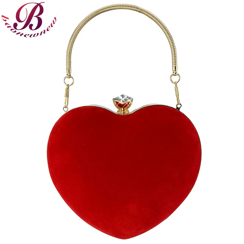 

Heart Shapes Bags For Women New Evening Purses Female Luxury Brand Handbags Ladies Diamond Hasp Shoulder Satchels 2021 Fashion