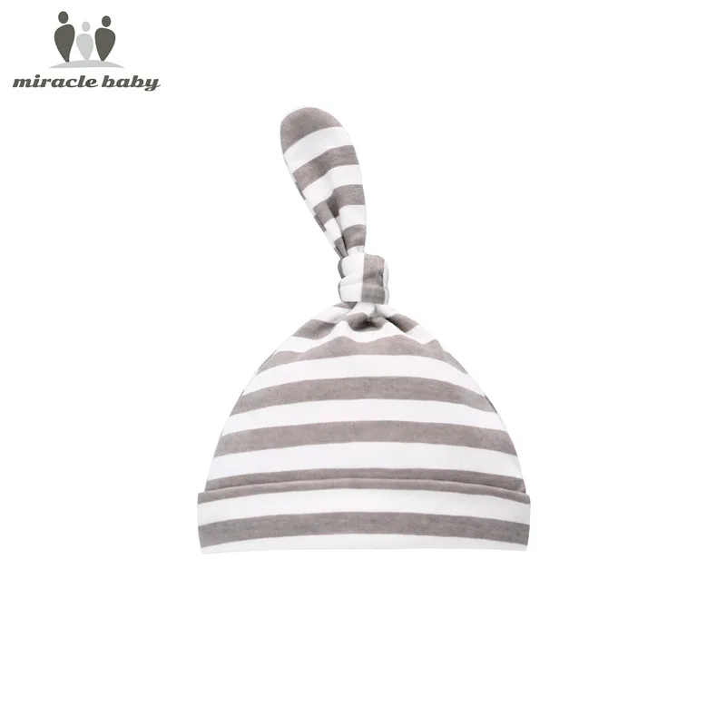 Gray stripe CAP Детское одеяло+ шапочка конверт для Новорожденных Обертывание хлопковые пеленки мешок детский конверт спальный мешок постельные принадлежности - Цвет: Gray stripe CAP