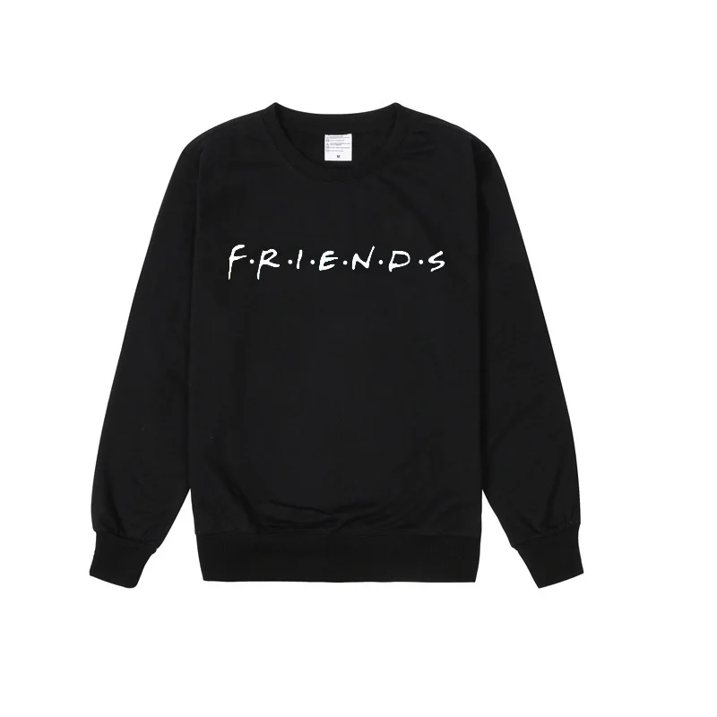 Женская Повседневная Толстовка с надписью Friends TV Show одежда 90s джемпер Tumblr Топы