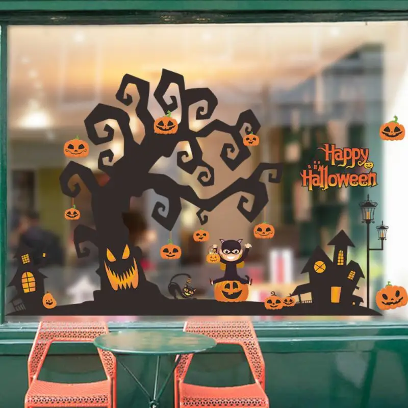 Новые наклейки в виде тыквы декоративные принадлежности уличная лампа настенная