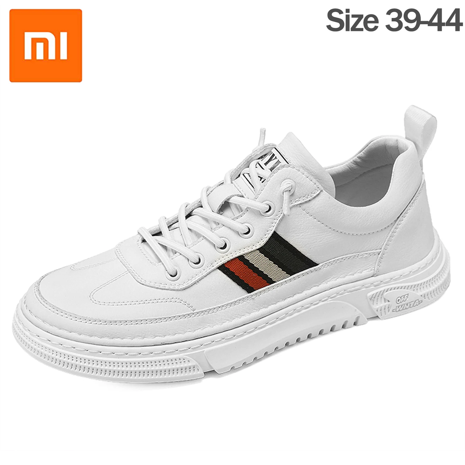 Кроссовки Xiaomi Mijia мужские кожаные, Повседневная Уличная Модная легкая мягкая дышащая обувь без шнуровки для бега