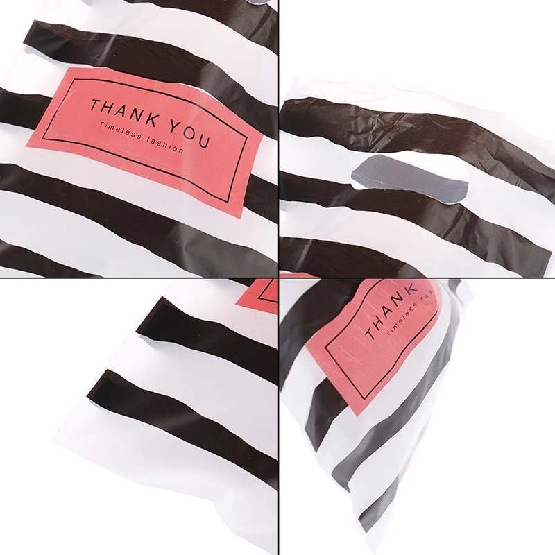 

50pcs New Design Black&white Striped Packaging Bags For Gift Small Pouches