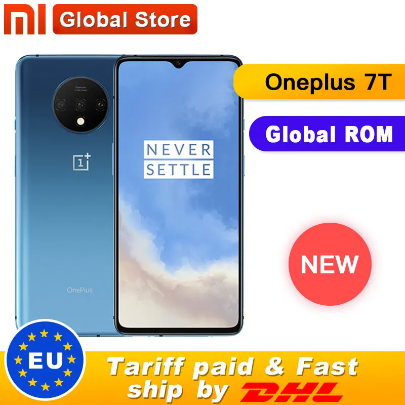 Новый оригинальный смартфон Oneplus 7 T 8 ГБ ОЗУ 128 Гб ПЗУ 256 Snapdragon 855 Plus камера 48 МП Android