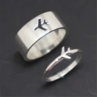 2021 панк самолет парное кольцо для женщин мужчин летчик и Полет кольца-бабочки помощник свадебный набор искусственные кольца роскошный подарок набор