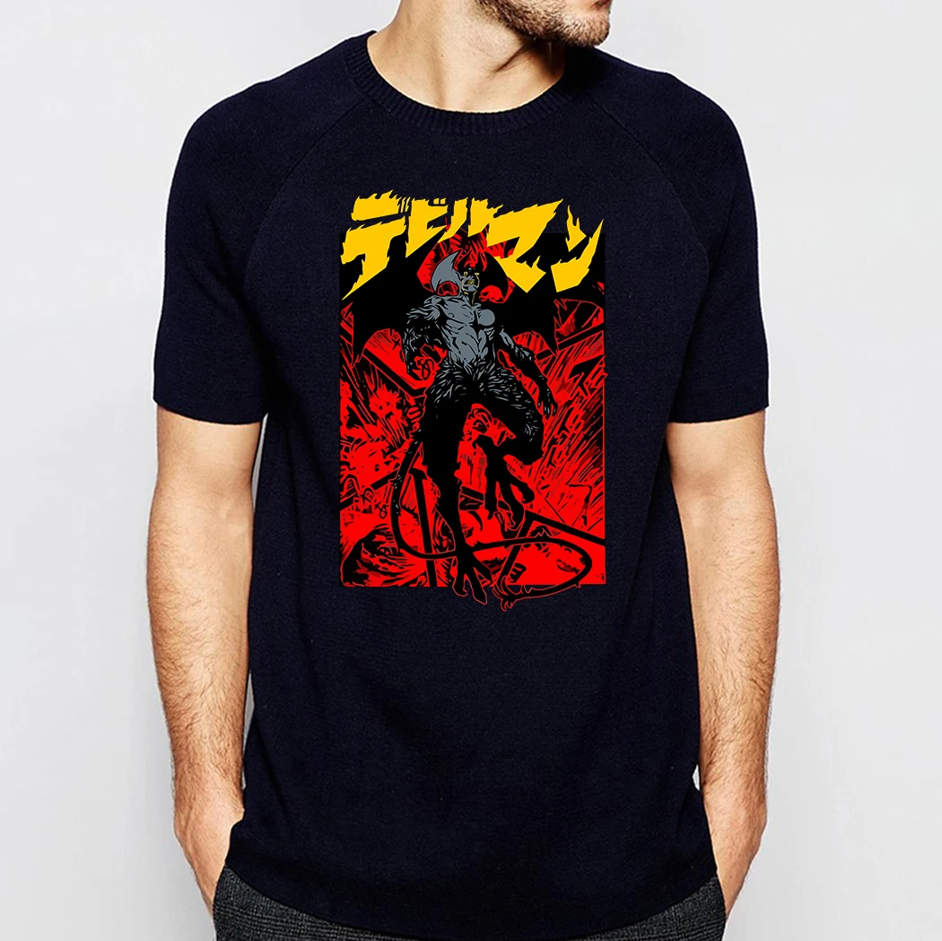 Японское аниме Debiruman мужские футболки 2020 Новое поступление крутая devilman crybaby