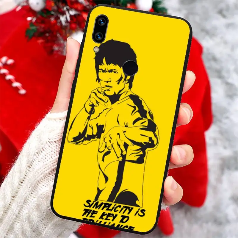 

Bruce Lee Chinese kung fu Phone Case For Xiaomi Redmi note 7 8 9 t k30 max3 9 s 10 pro lite