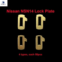 chkj 200pcslot nsn14 for nissan car door lock repair kits 4 models each 50pcs reed plate kits with spring free shipping