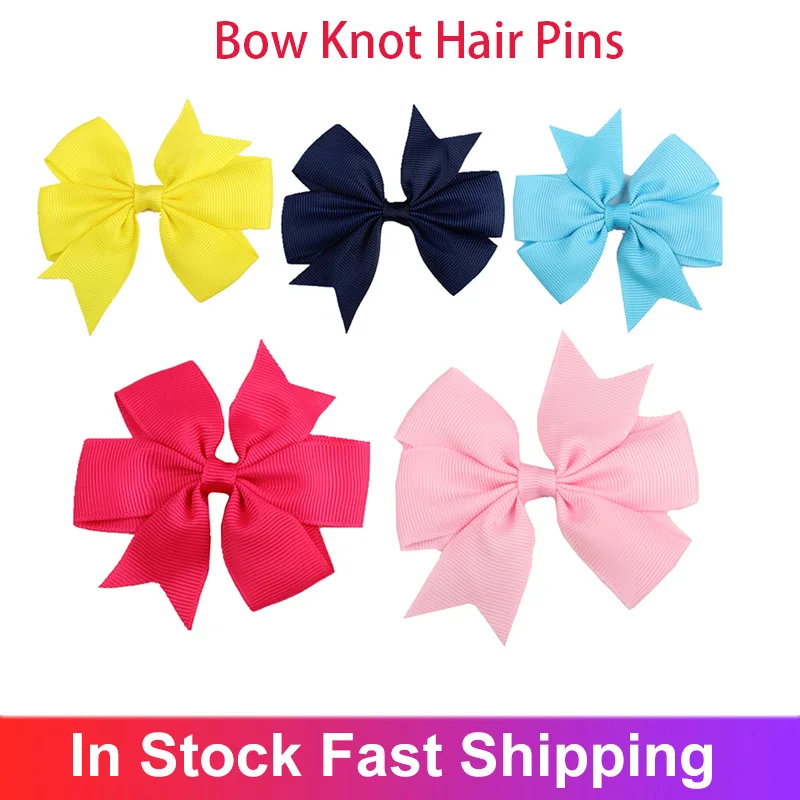 

Baby Girl Hair Clips Mini Strip Knot Ribbon Multi Cute Bow Knot Hairpins For Girls Hair Accessories Kids Women Hair Pins Ribbon