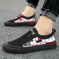 fashion men flats light breathable shoes shallow casual shoes men loafers canvas man sneakers peas driving shoes