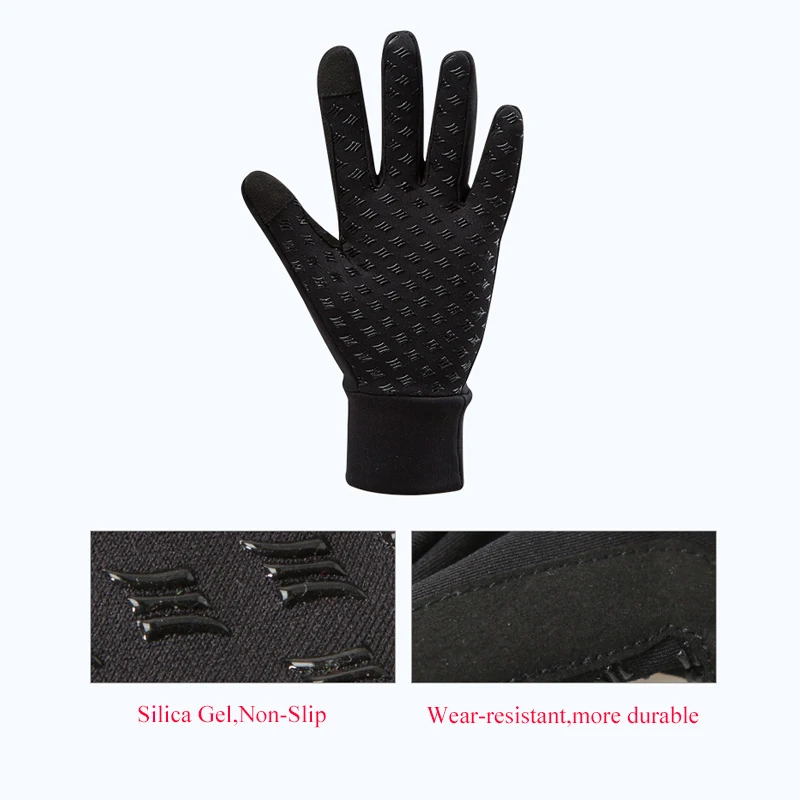 SANTIC велосипедные перчатки эластичные ветрозащитные осенние зимние с сенсорным