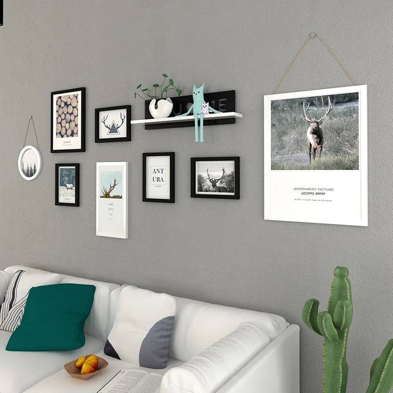 8 шт./компл. декоративная картина в скандинавском стиле с оленем для гостиной фон