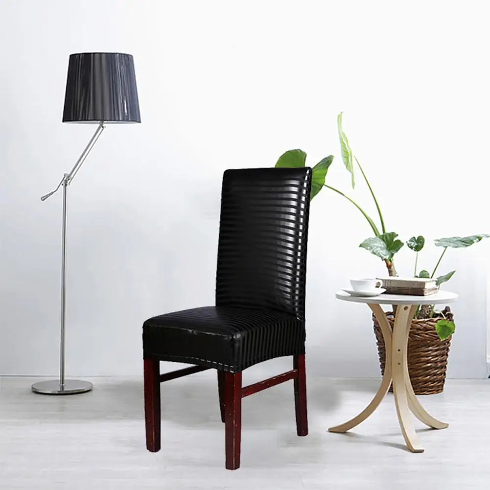 Чехол для стула из искусственной кожи PU Эластичный водонепроницаемый и