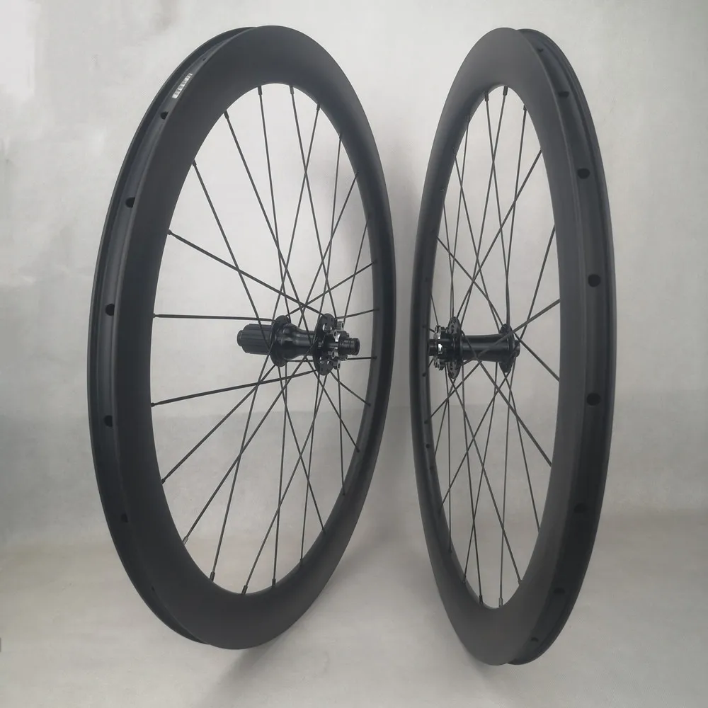 Лучшая цена комплект углеродных колес для дорожного велосипеда 6 болтов ступица