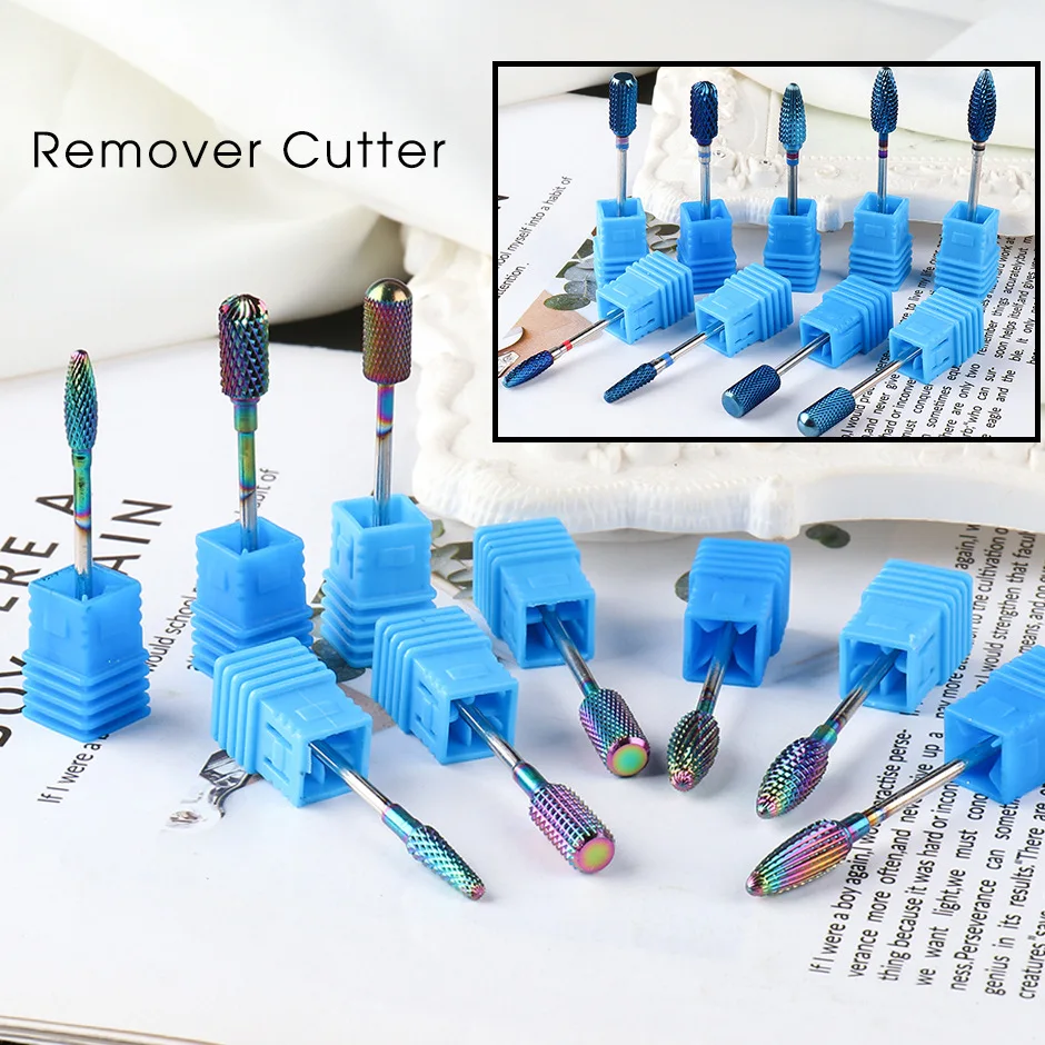 Набор сверл для ногтей из карбида вольфрама безопасные сверла 3 шт. 1/4 &quot