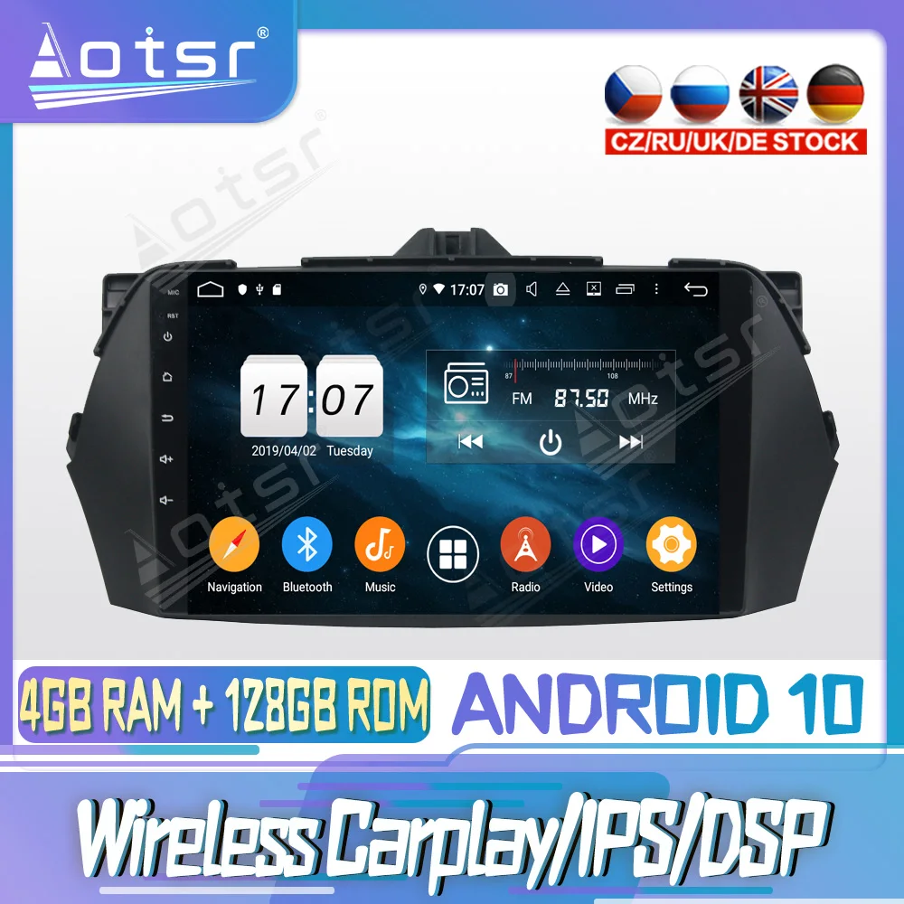 

Android 10 PX6 128G для Suzuki CIAZ 2013 2014 2017 DVD GPS навигация Авто Радио стерео видео мультимедиа плеер головное устройство 2din