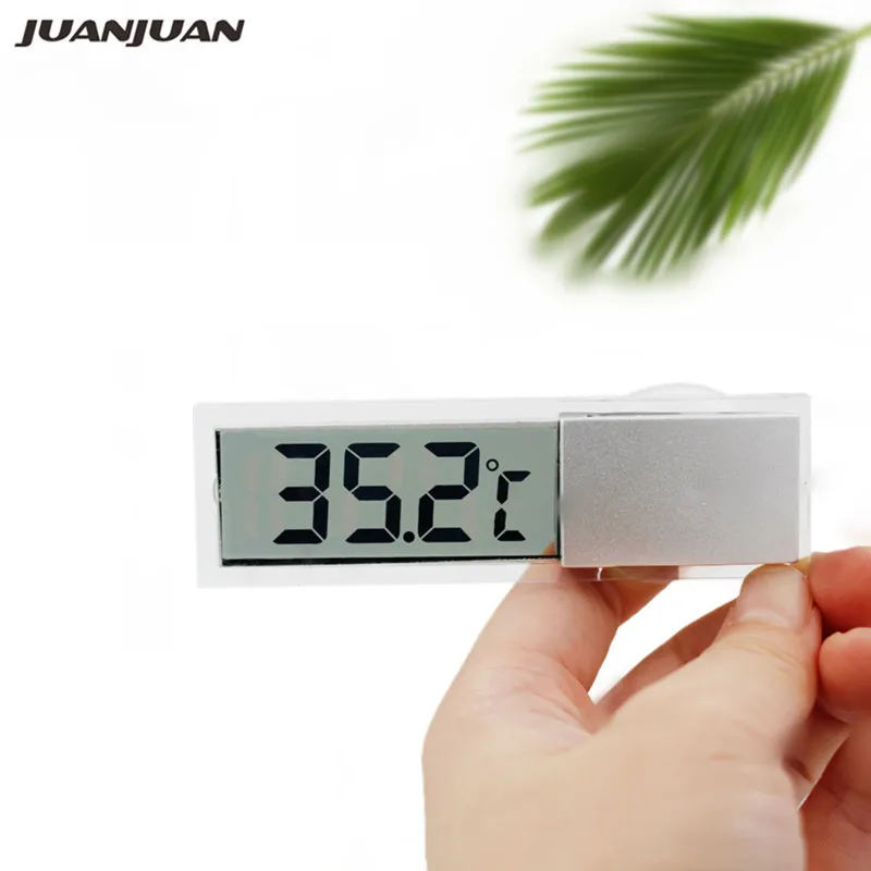 Цифровой ЖК-измеритель температуры автомобиля на присоске с кронштейном для