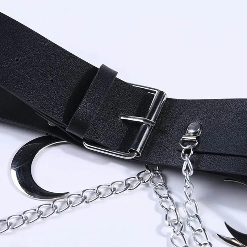 Ремень в стиле панк хип-хоп металлический из искусственной кожи ремень