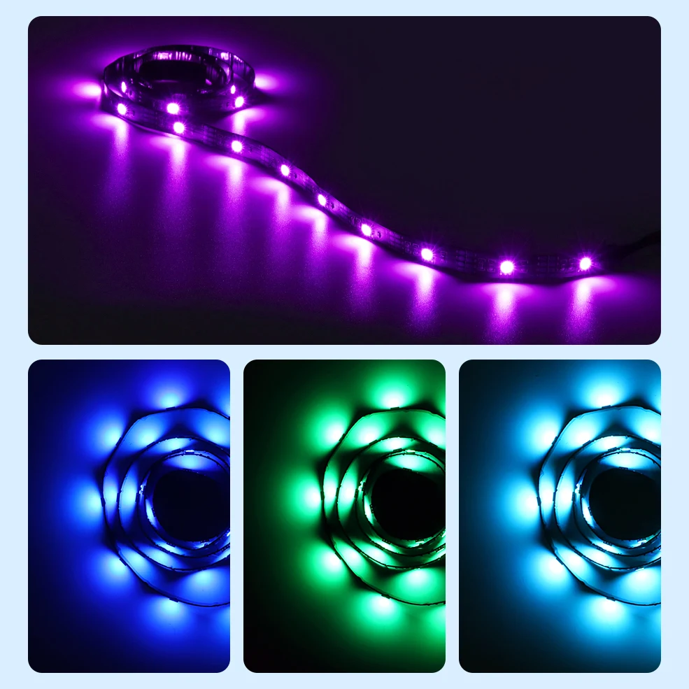 Wi Fi USB RGB Светодиодные ленты 50 см 1 м 2 3 4 5 Tuya Smart Life гибкий светильник ТВ Настольный