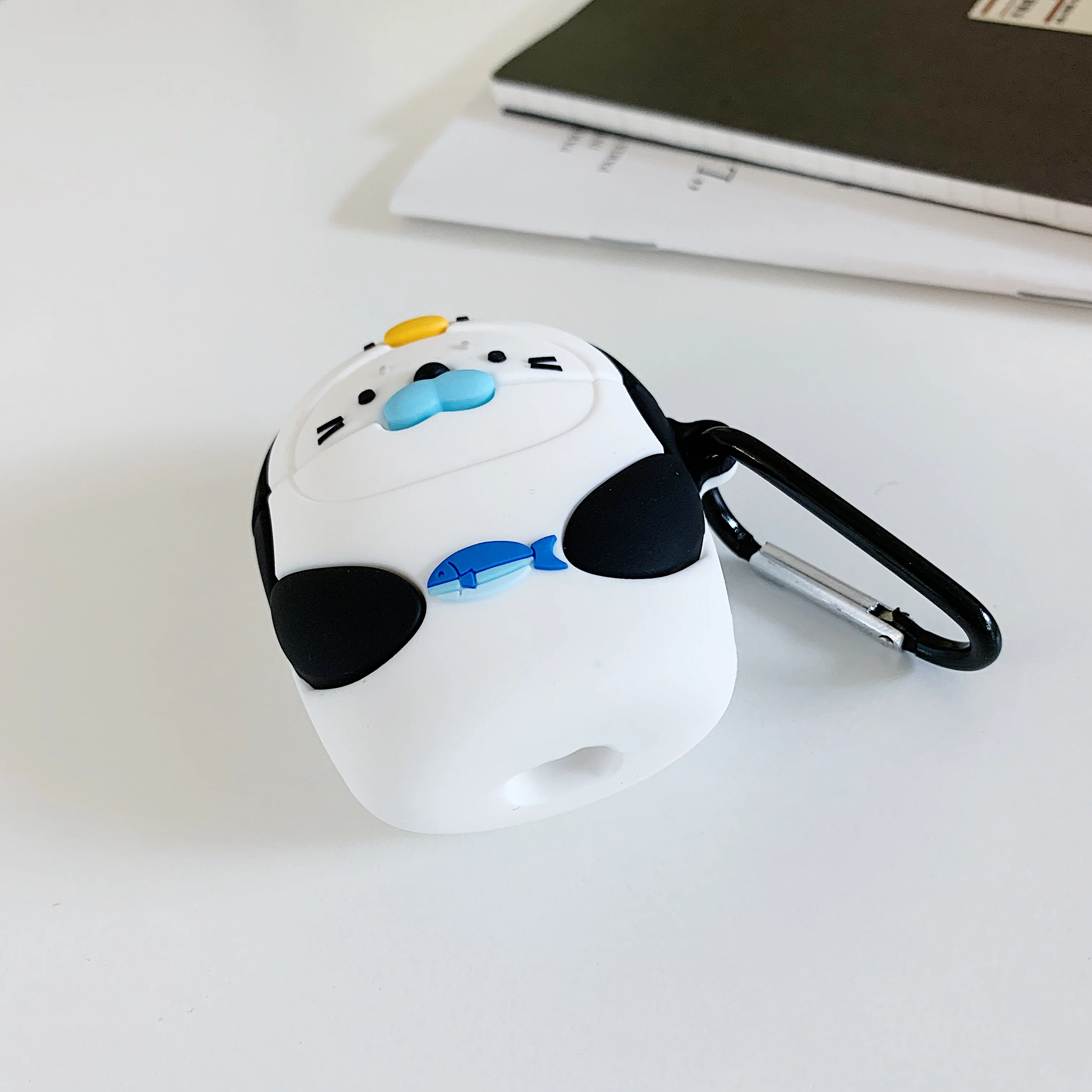 Для Apple AirPods Kawaii Penguin чехол 3D милый мультфильм уплотнение рыба беспроводные наушники крышка оболочка для Airpods 2 Earpods аксессуары