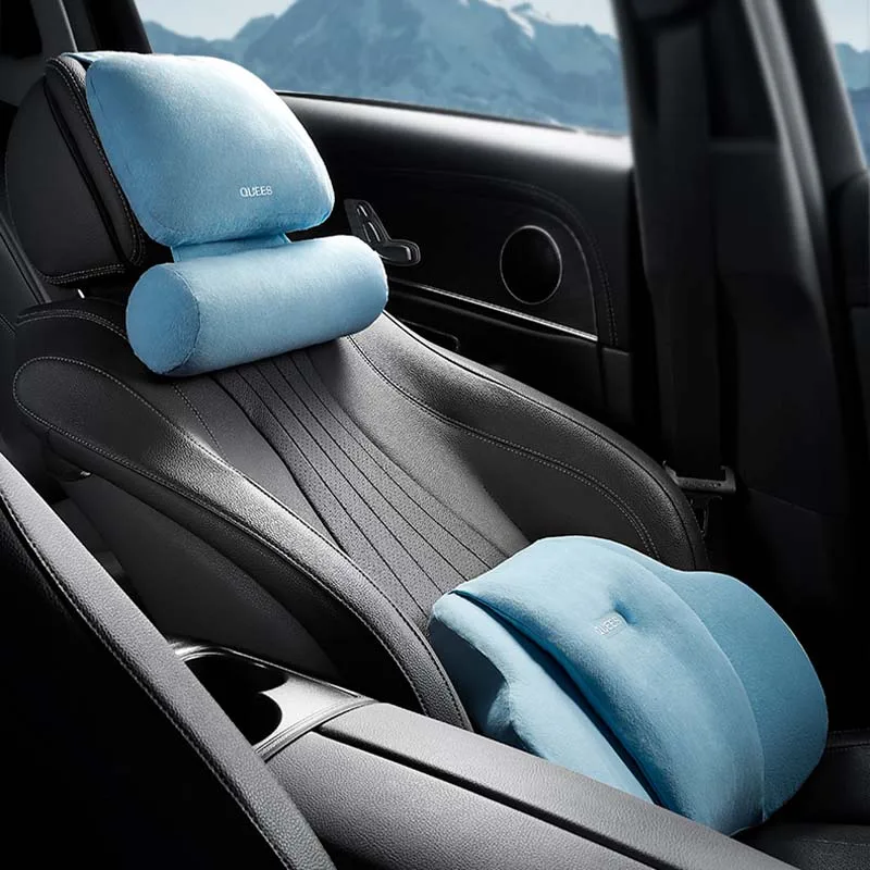 

Interior Car Accessory Headrest Lumbar Support Relief Pain Protect Neck Waist Cushion Travel Pillow Cotton Health Comfortable