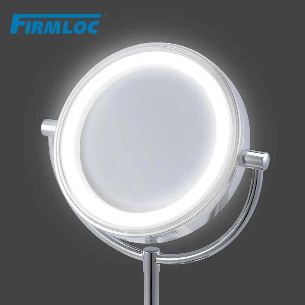 Firmloc 2 железные светодиодные лампы для лица ванная комната круглое зеркало макияж