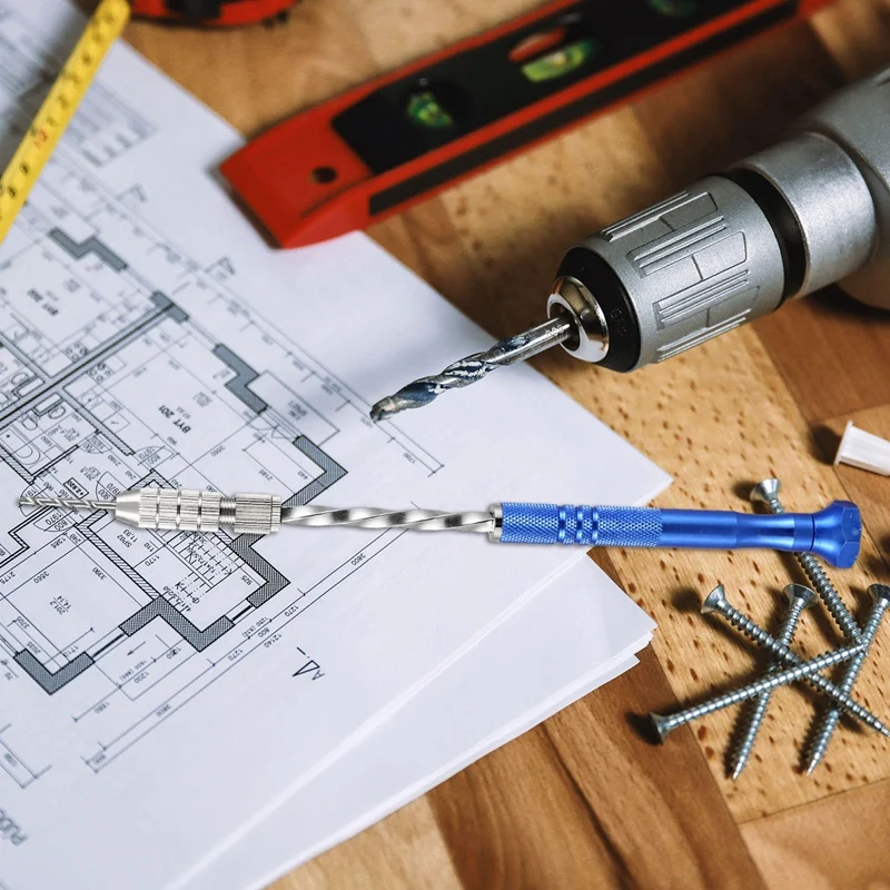 11 шт. спиральное сверло ручное полуавтоматическое тиснение БЕСКЛЮЧЕВОЙ патрон