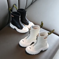 childrens shoes 2020 spring new boys girls microfiber leather martin boots anti kick soft bottom wearable boots size 26 to 37