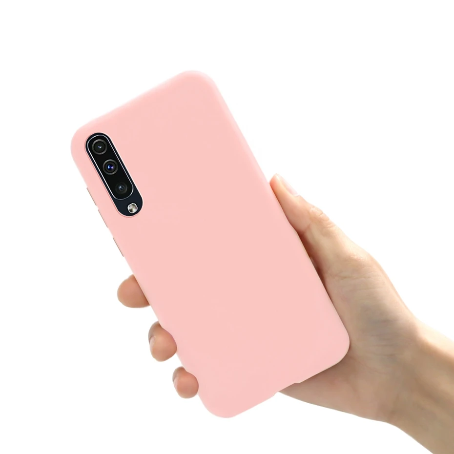 Light Pink Для samsung Galaxy A50 чехол СИЛИКОН ТПУ задняя крышка чехол для телефона для защиты samsung A50 A 50 A505 A505F SM-A505F мягкий чехол - Цвет: Light Pink