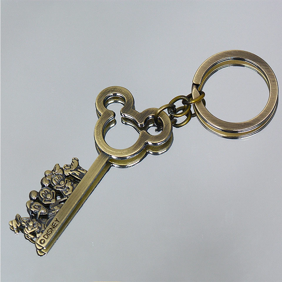 Милый Винтажный Бронзовый чехол с Микки-Маусом для мужчин и женщин брелок