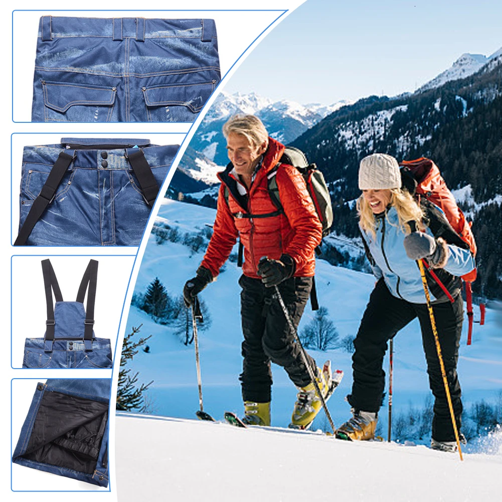 Лыжные штаны для мужчин/женщин улицы высокое качество ветрозащитные