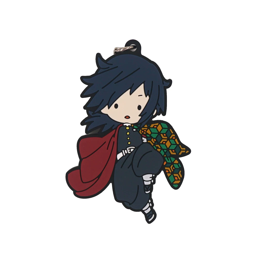 Demon Slayer Kimetsu no Yaiba аниме Tanjirou Giyuu Nezuko Zenitsu Inosuke Shinobu Mitsuri Muichirou Beaneye резиновый брелок |