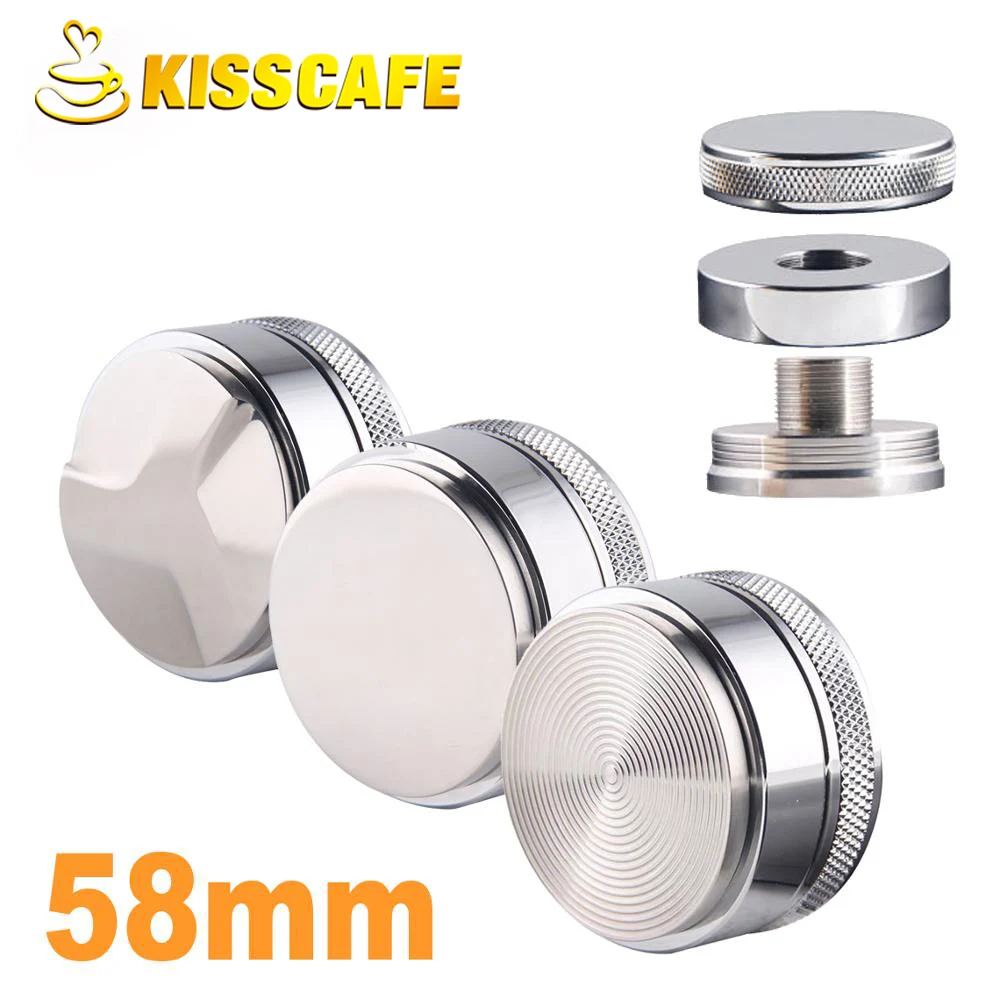 Регулируемый кофе Эспрессо из нержавеющей стали 304 58 мм серебристый трехугловой