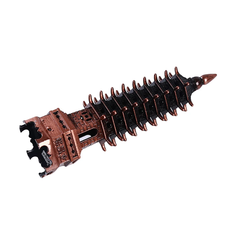 Feng Shui цинковый сплав 3D модель китайский Wenchang башня пагода ремесла статуя Сувенир