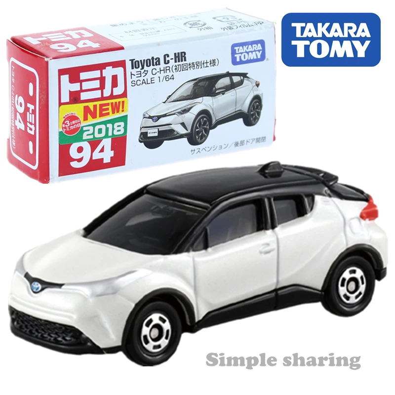 Takara Tomy Tomica No.94 Toyota C HR SUV 1st Sport Car 1/64 миниатюрный набор моделей для литья под