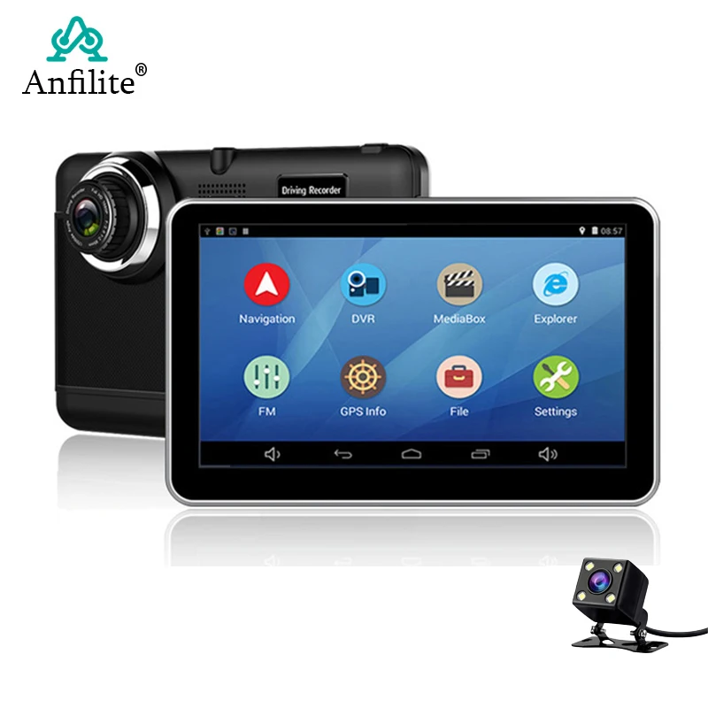 Anfilite 7 дюймовый Android автомобильный Грузовик GPS навигация 512M 16GB DVR видеомагнитофон