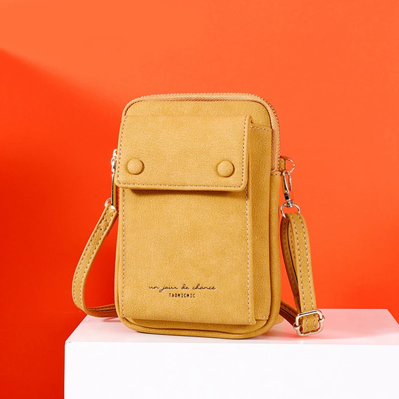 Сумка для телефона женский кошелек кожаные модные сумки на плечо длинный клатч