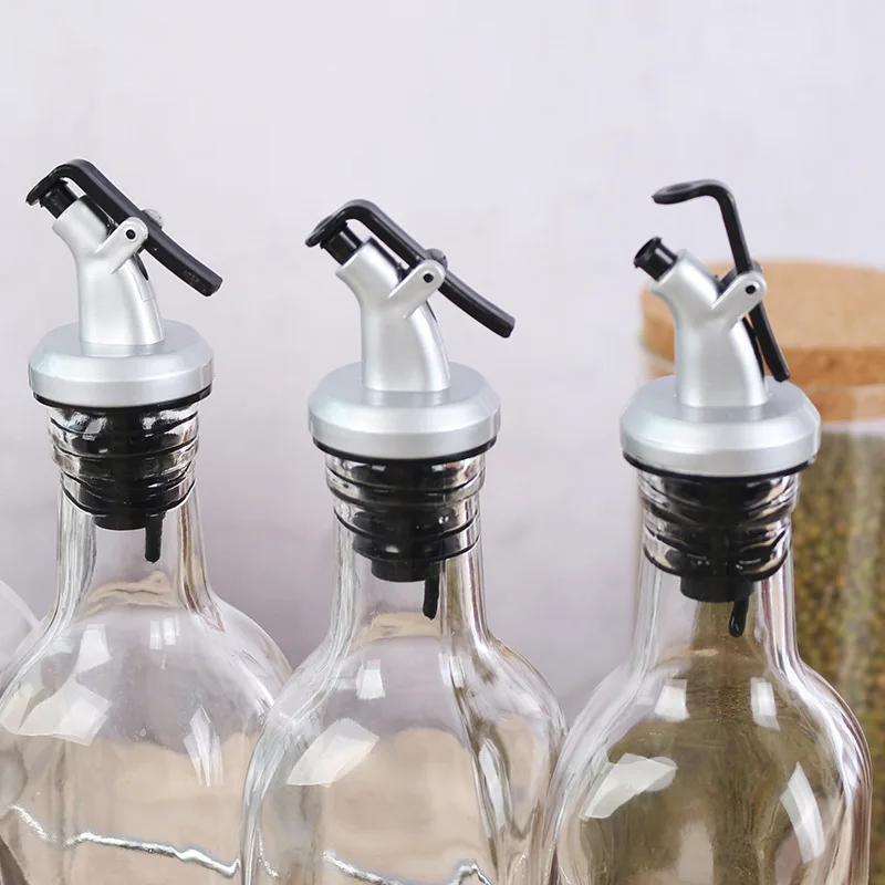 3Pcs Soy sauce vinegar oil bottle kitchen supplies household glass tank stainless steel leak proof | Дом и сад