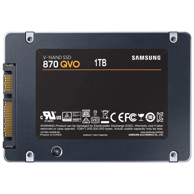 SSD SAMSUNG 870 QVO 2 5 дюйма Внутренний твердотельный Накопитель 1 ТБ HDD sata III для ноутбука