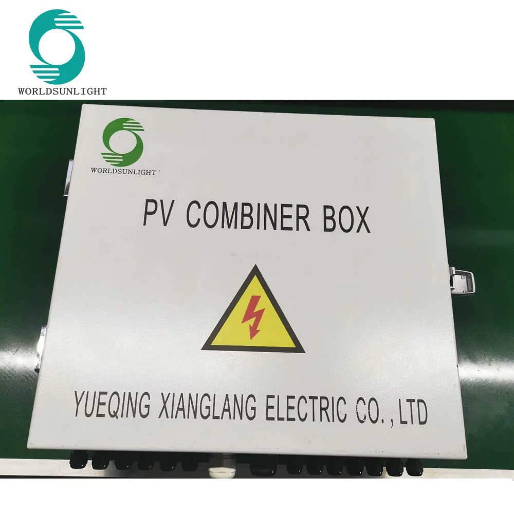 WSDB-PV6/1 6 input 1 output 1000V Solar PV Combiner Box W Circuit Breakers Surge Lightning Protection for solar panel system |