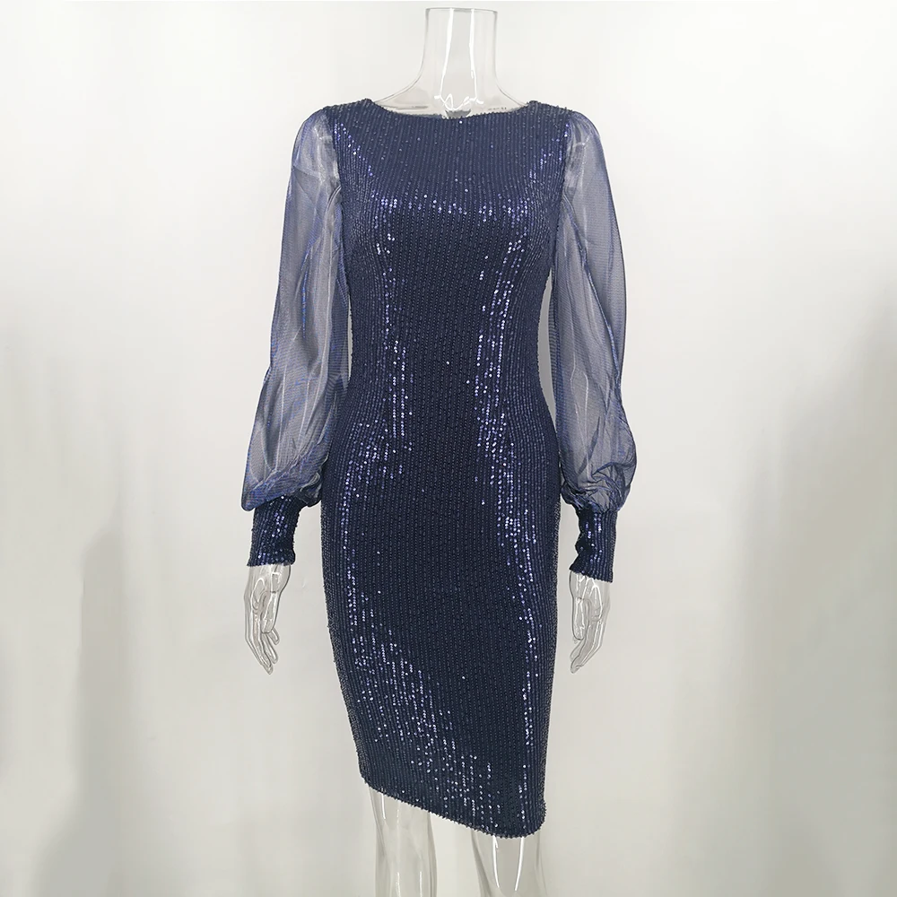 Фото Sexy Casual long sleeve Autumn office Sequin Dress women summer vintage club party woman dress elegant bodycon dresses vestidos Женская Sexy Casual long sleeve Autumn office Sequin Dress women summer vintage club party woman dress elegant bodycon dresses vestidos Женская