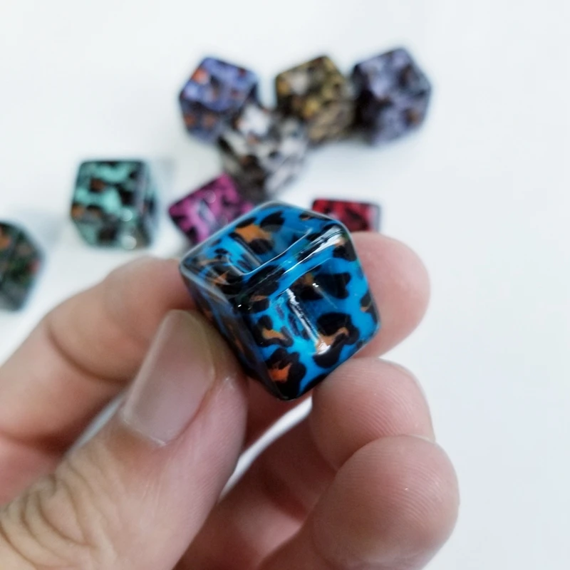 18 мм квадратное отверстие леопардовые резиновые бусины Сделай Сам ручной работы