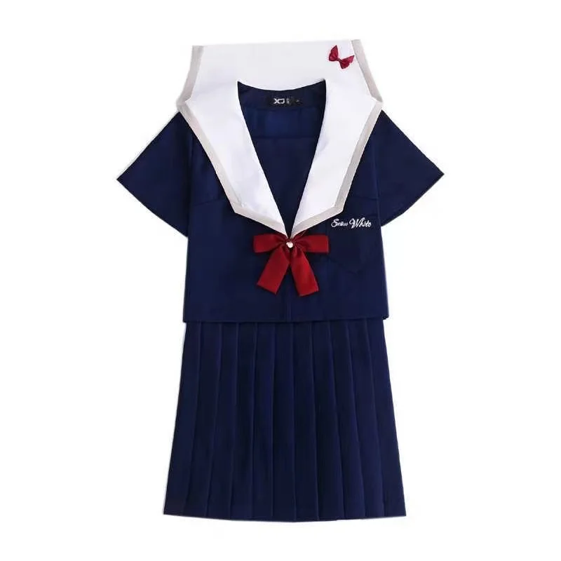 Осень 2021 японская школьная форма для девочек милые длинные матросские топы