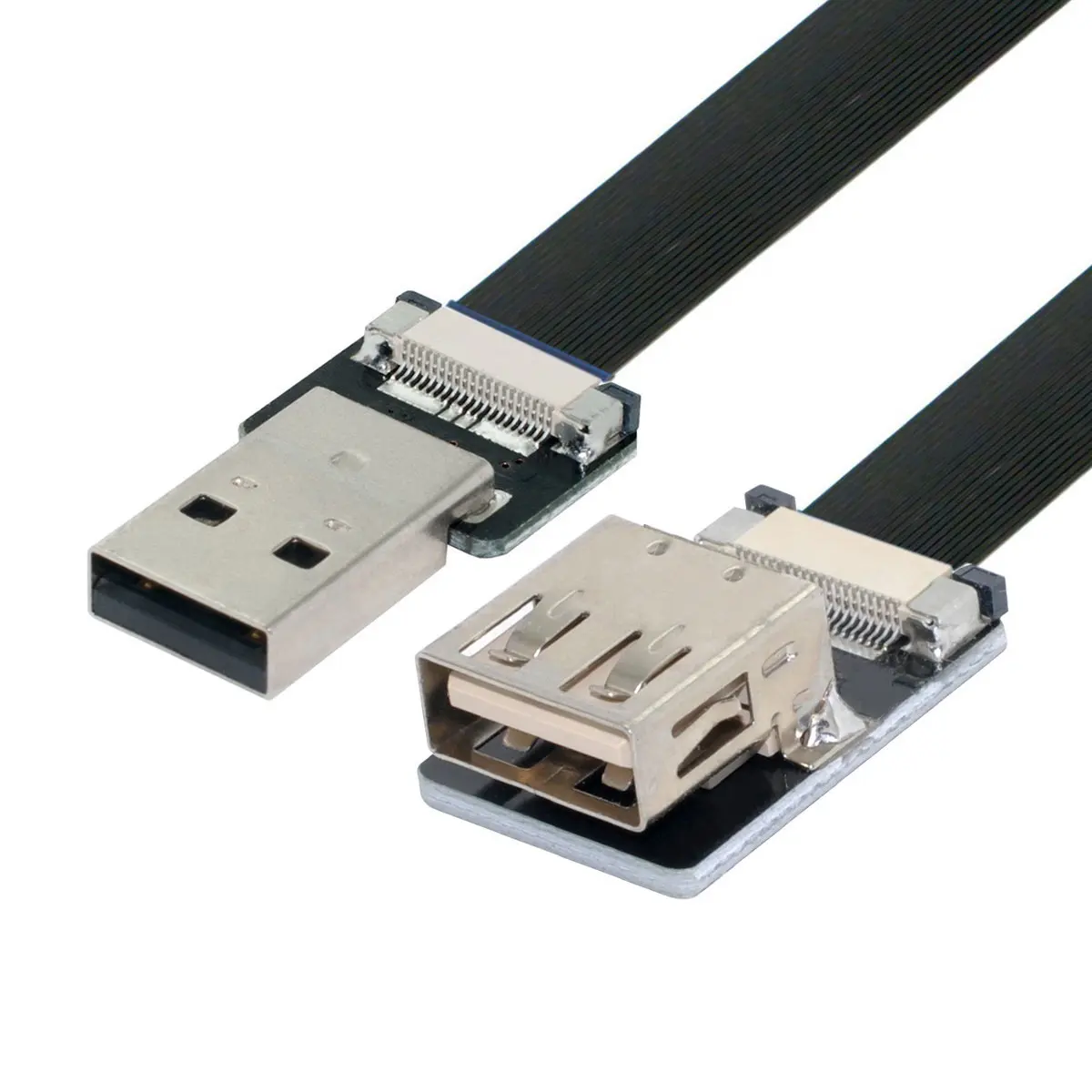 

qywo USB FPC cable USB 2.0 Male to Female Extension Data Flat Slim FPC Cable for FPV & Disk & Scanner & Printer