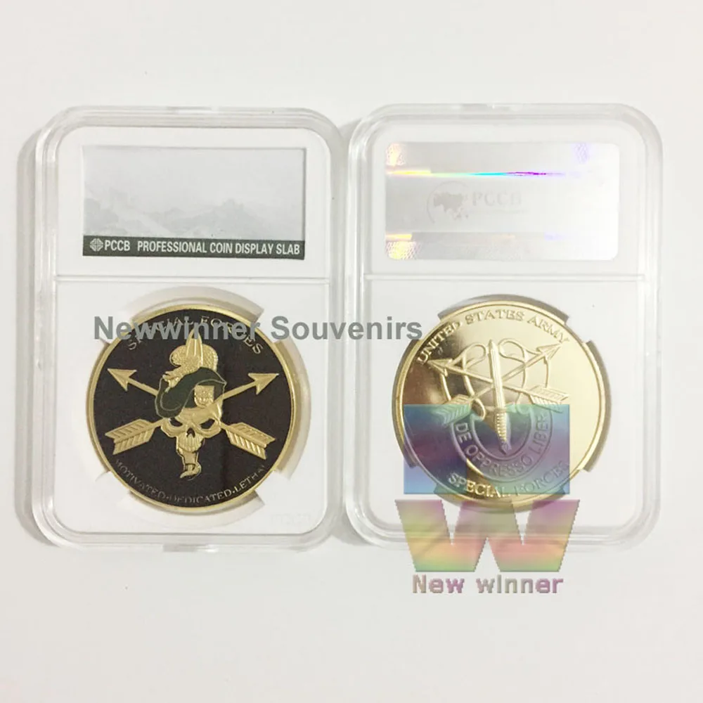 1 шт. 999 позолоченная монета американский вызов армия спецназ монеты с печатью