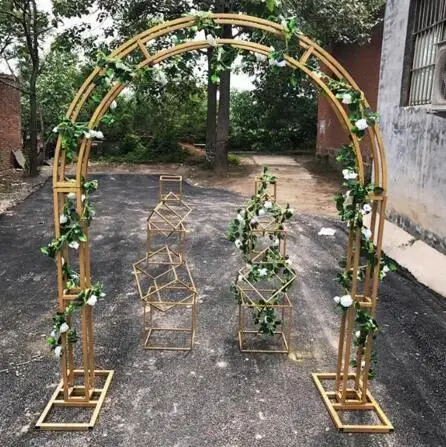 Золотая стойка свадебная ферма свод на заказ декоративный фон вишневый цвет