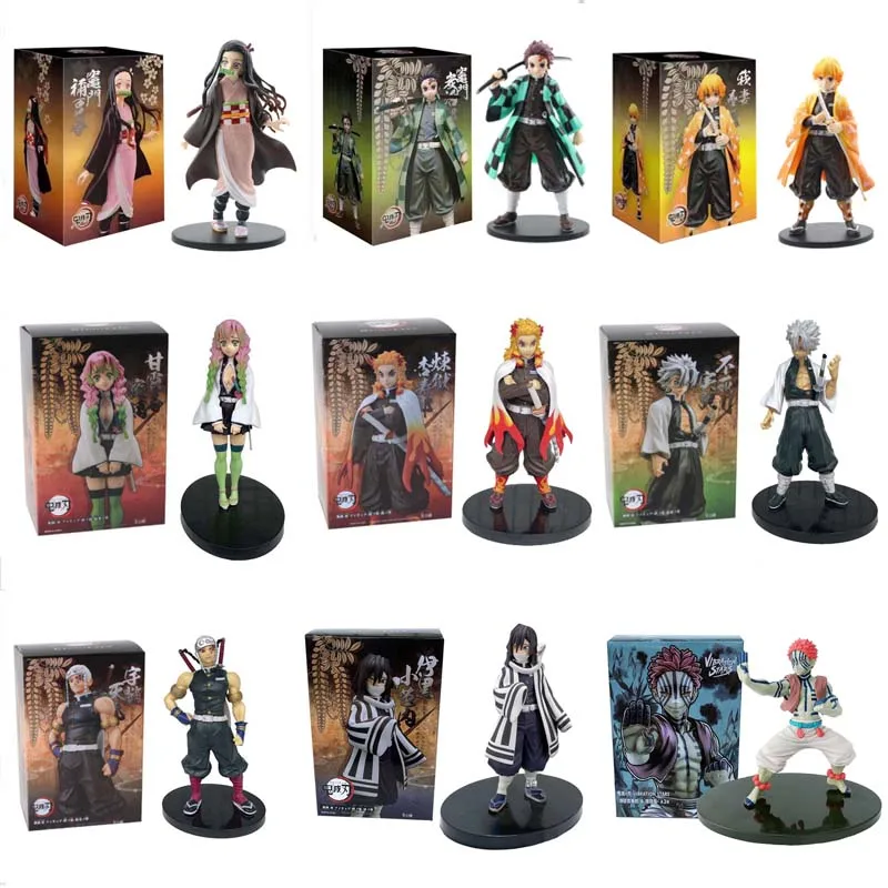 

Demon Slayer Аниме фигурки Akaza Komaji ПВХ игрушки Модель Kimetsu no Yaiba Kawaii Action Figma коллекция Рождественский подарок кукла игрушки