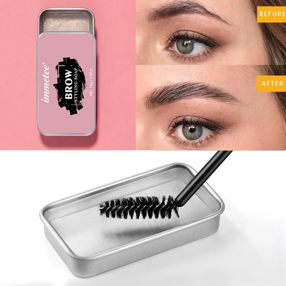 5Pcs 3D Feathery Brows Setting Gel Waterproof Soap Brow Makeup Kit Lasting Eyebrow Gel Women Eyebrow Tint Pomade Cosmetics Tools