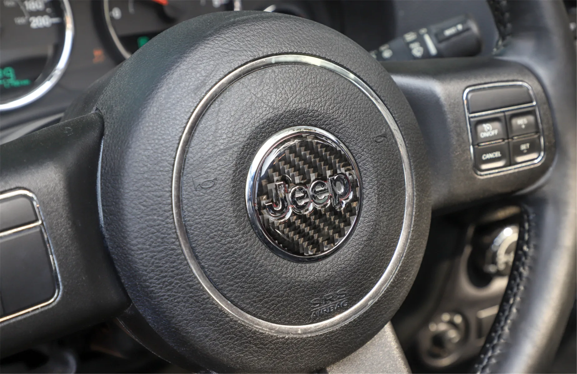 

Декоративный чехол на руль для Jeep Grand Cherokee 2011 +, стильные аксессуары для автомобиля, украшение интерьера