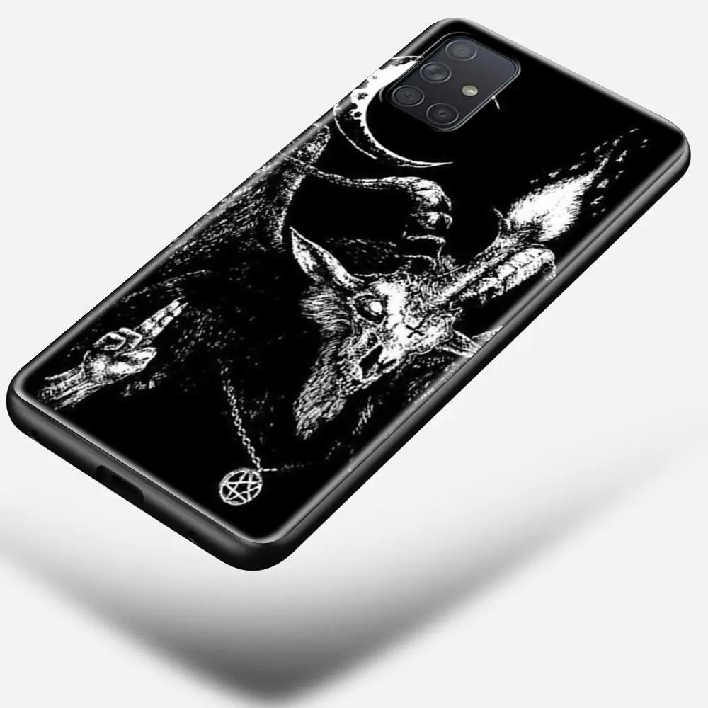 

Case for Samsung Galaxy A51 A71 5G A50 A70 A11 A21s A31 A41 A42 A91 A01 TPU Soft Cases Cover Pentagram 666 Demonic Satanic